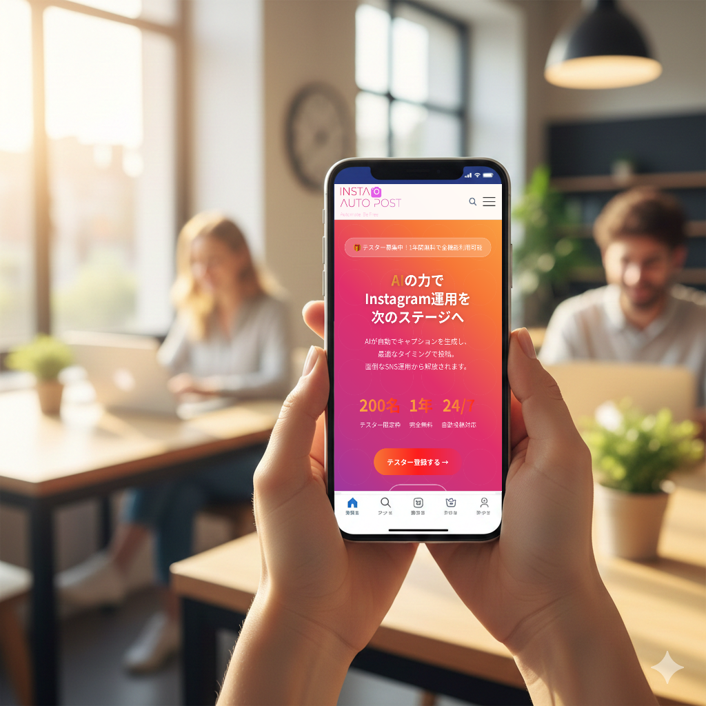 InstaAutoPost スマホ画面
